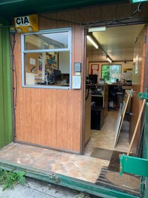 Making space
End of shack cleared and window removed to install Repeater cabinet.
